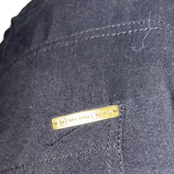Black Michael by Michael Kors gold accoutrements pants shiny super soft cargo 👖 - Picture 13 of 16